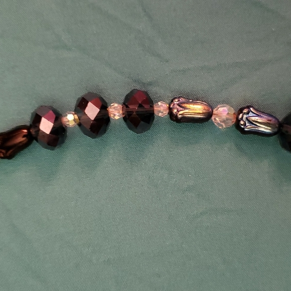 Navy Blue Swarovski Crystal Necklace. One of a kind. Brand New - Picture 8 of 10